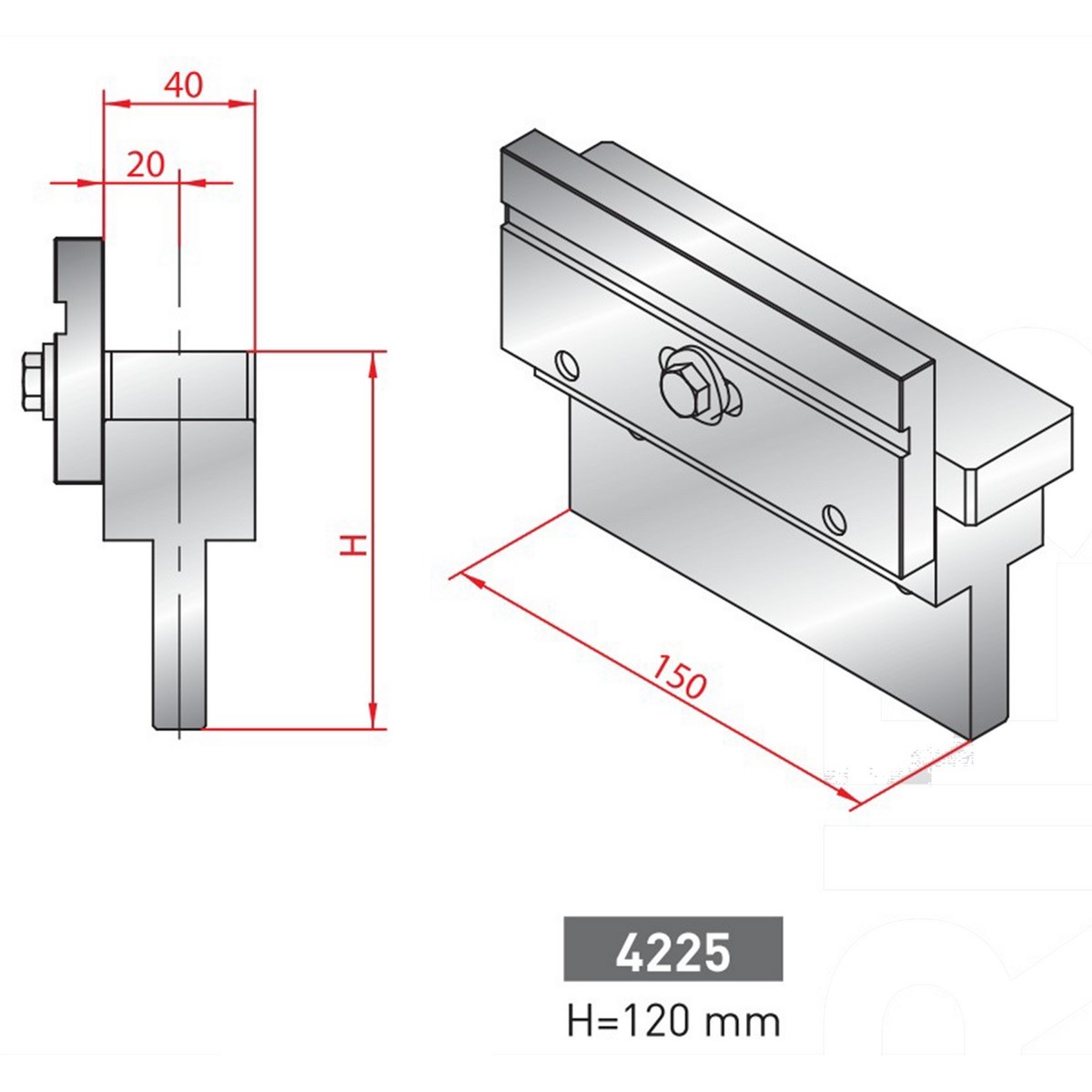 Intermédiaire - N° 4225 Hauteur : 120 mm