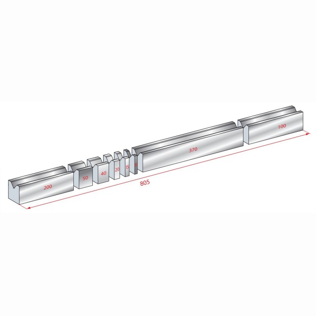 Matrice T - 30° N° 3047 Lg: 415 mm