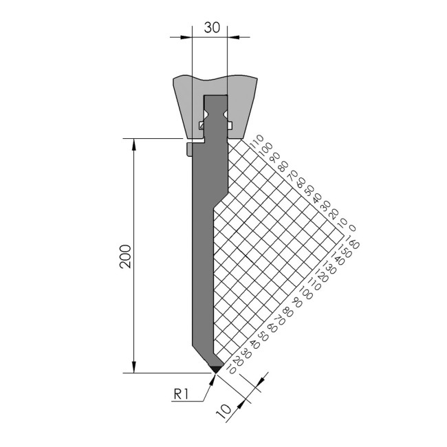 Poinçon BIU-032 515 mm