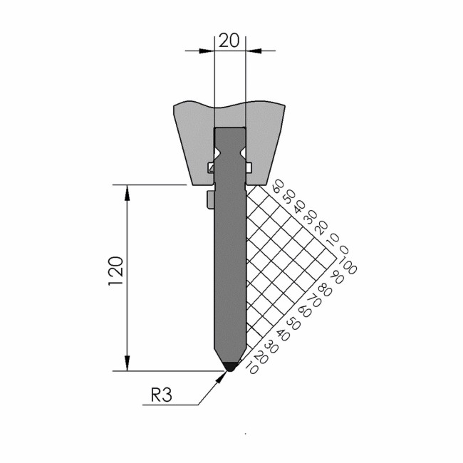 Poinçon BIU-014 515 mm