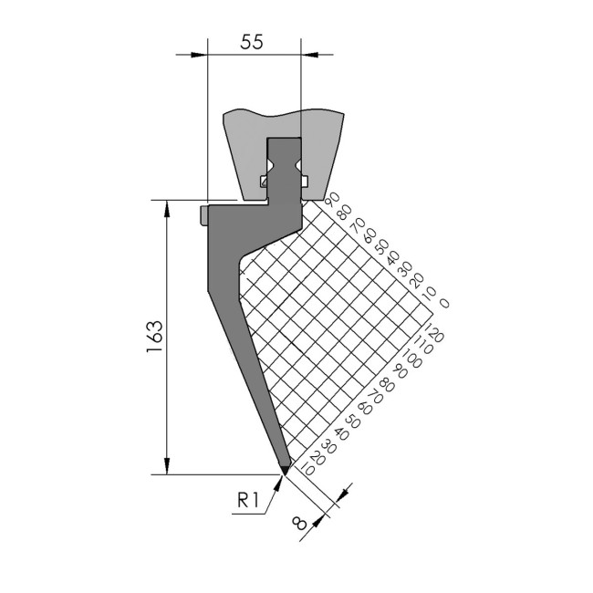 Poinçon BIU-226 200 mm