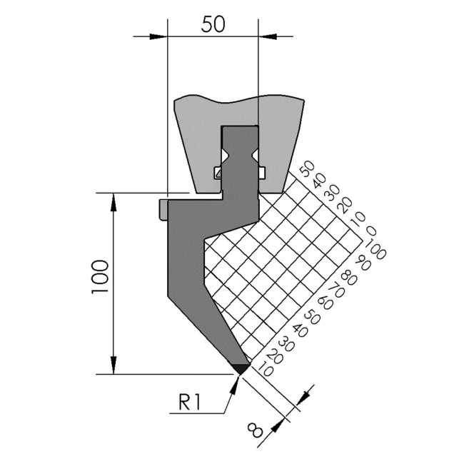 Poinçon BIU-403 515 mm