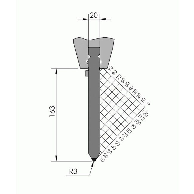 Poinçon BIU-024 515 mm