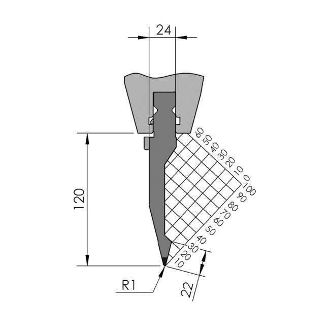 Poinçon BIU-011 515 mm