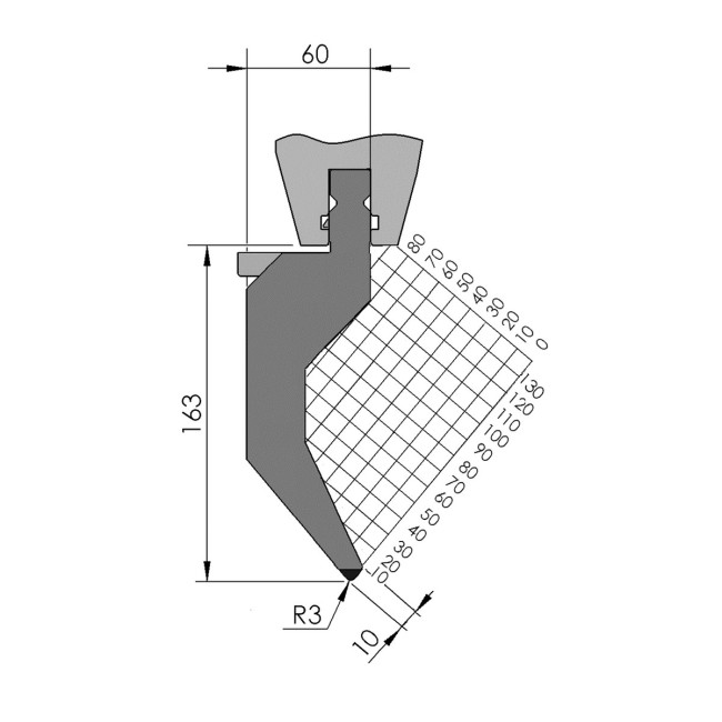 Poinçon BIU-225 200 mm