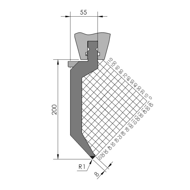 Poinçon BIU-033 200 mm