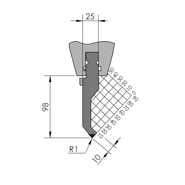 Poinçon BIU-002 515 mm