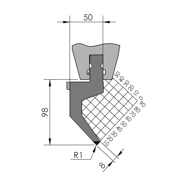 Poinçon BIU-003 200 mm