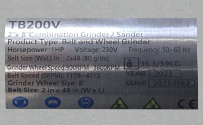 Touret à meuler+bande ARROW TB200V