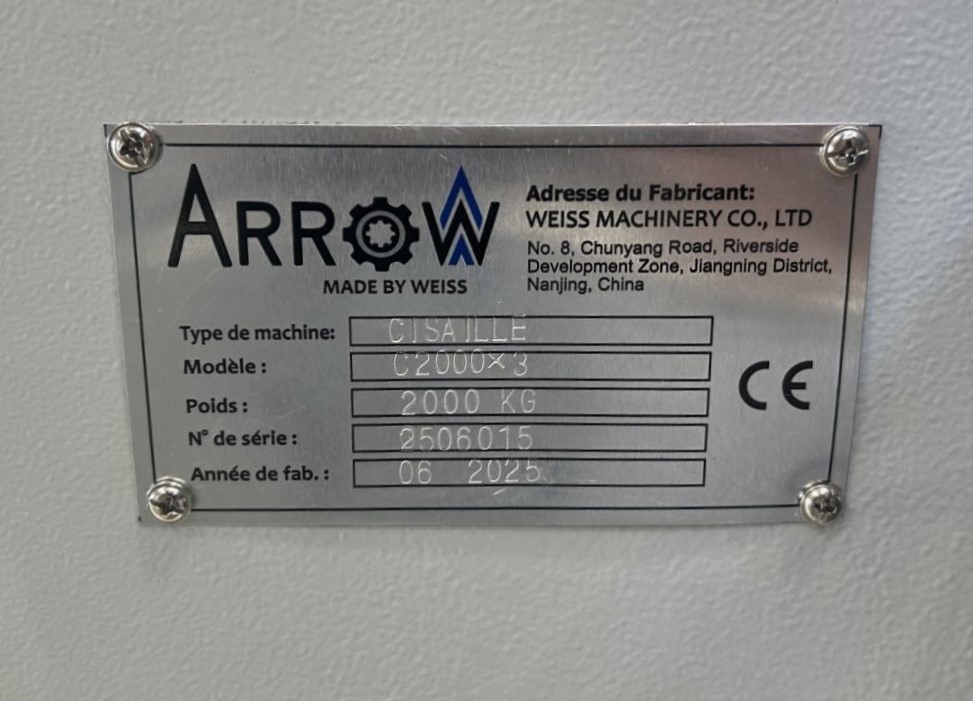 Cisaille mécanique ARROW C3000x3