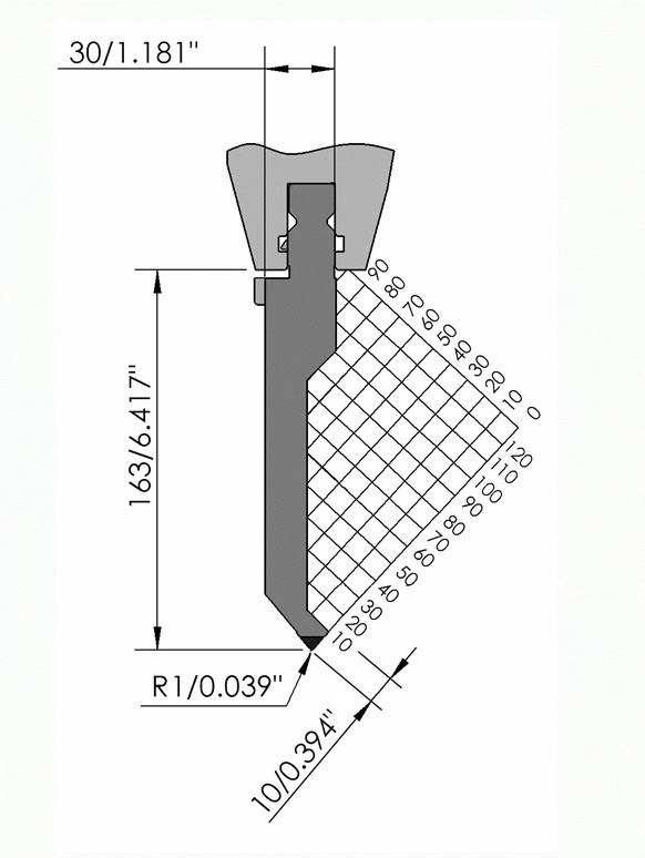 Poinçon type WILA BIU-022/1 Lg 515