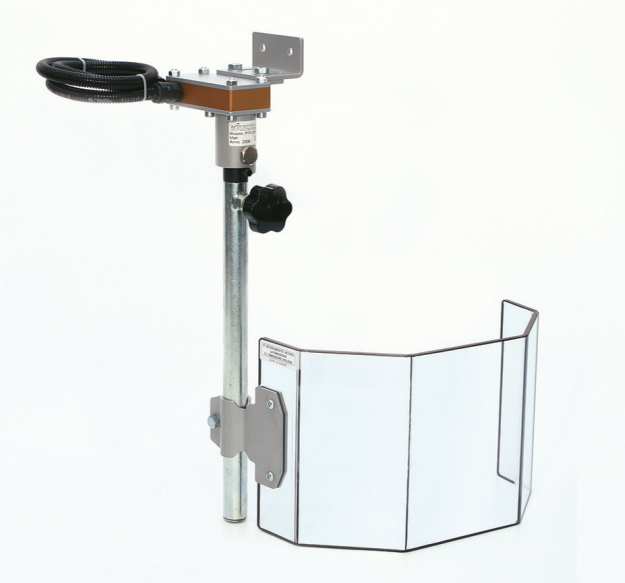 Protecteur de sécurité pour perceuses radiales - avec système de bras télescopique Bouclier Ø 350 H 240 mm.  - avec micro-interrupteur de sécurité