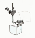 Protecteur pour petites fraiseuses et machines similaires - avec écran à ouverture verticale Ecran L 250 H 180 mm.  - avec micro-interrupteur de sécurité