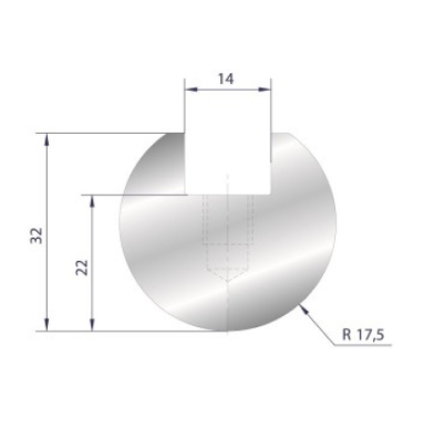 Poinçon type Amada neuf Arrow référence 1039 Lg 835