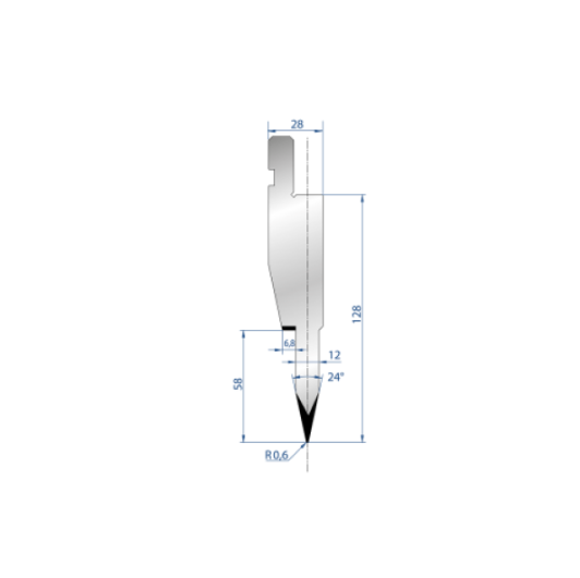 Poinçon type Amada neuf Arrow référence 1197 Lg 835