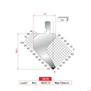 Poinçon type Amada neuf Arrow référence 1015 Lg 805 Fractionné