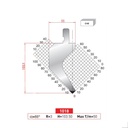 Poinçon type Amada Arrow N°1018 Lg 805 Fractionné