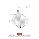 Poinçon type Amada Arrow N°1022 Lg 805 Fractionné