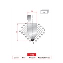 Poinçon type Amada neuf Arrow référence 1032 Lg 805 Fractionné