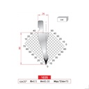 Poinçon type Amada neuf Arrow référence 1035 Lg 805 Fractionné