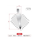 Poinçon type Amada Arrow N°1047 Lg 805 Fractionné