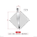 Poinçon type Amada Arrow N°1052 Lg 805 Fractionné