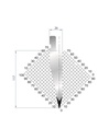 Poinçon type Amada neuf Arrow référence 1178 Lg 805 Fractionné
