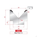 Matrice 1V type AMADA ARROW N°2024 Lg 805 Fractionné