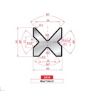 Matrice 4V type AMADA neuve ARROW référence 2030 Lg 805 Fractionné