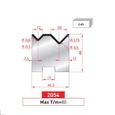 Matrice 2V autocentrée type AMADA neuve ARROW référence 2054 Lg 805 Fractionné