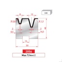 Matrice 2V autocentrée type AMADA neuve ARROW référence 2056 Lg 805 Fractionné