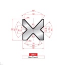 Matrice 4V type AMADA neuve ARROW référence 2067 Lg 805 Fractionné