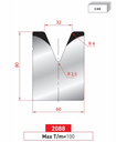 Matrice 1V type AMADA neuve ARROW référence 2088 Lg 805 Fractionné