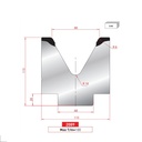 Matrice 1V type AMADA N°2089 Lg 805 Fractionné