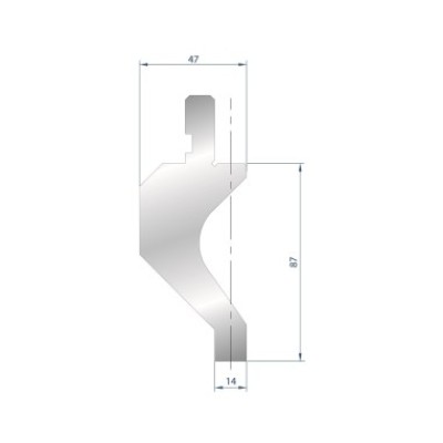 Porte outils à rayonner type AMADA ARROW N°1091 Lg 830