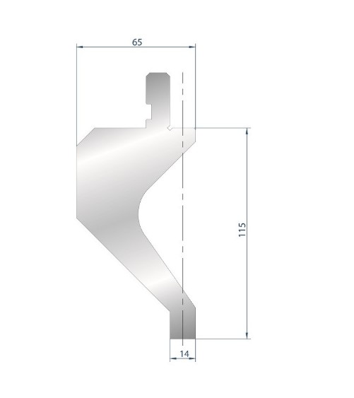 Porte outils à rayonner AMADA N°1090 Lg 410