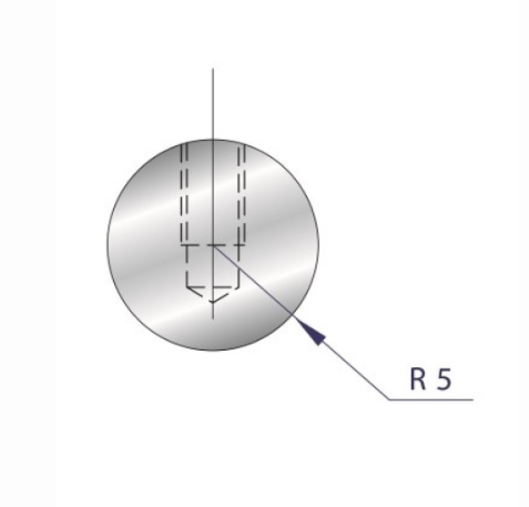 Outil à rayonner neuf ARROW référence 1184 Lg 415