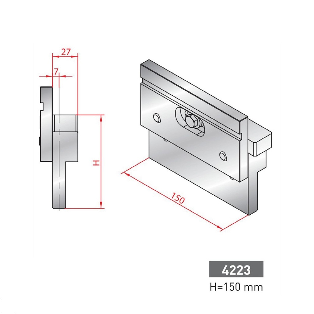 Intermédiaire Type Amada N°4223 H=150