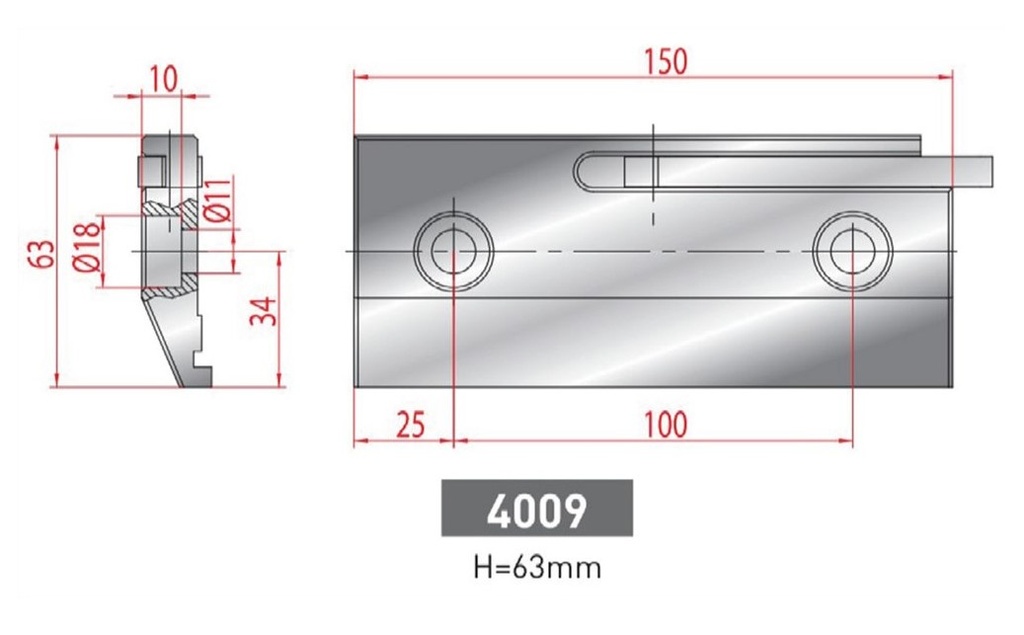 Bride de serrage neuve ARROW référence 4009 Lg 150