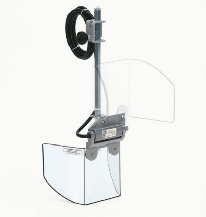 [2NMPER_PTR10_140] Protecteur de sécurité avec support d'ancrage frontal, pour perceuses et machines similaires - avec bouclier à ouverture verticale Bouclier L 200 H 140 mm.  - avec micro-interrupteur de sécurité