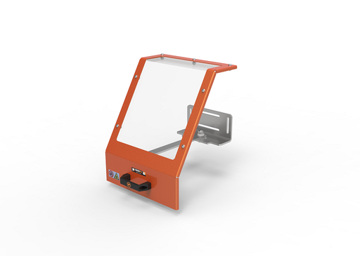 [2NMTOU_PTO15_450] Protection pour tour du chariot - à installer sur le chariot longitudinal Protection à ouverture oscillante avec n. 1 support et bras rotatif de protection en acier L.400 H.400 mm.