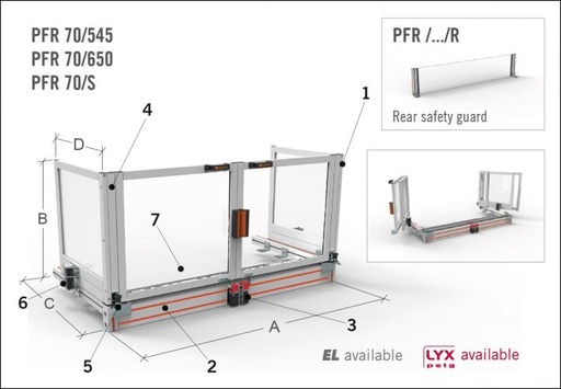 [2NMFRA_PFR70_545] Protecteur Fraiseuse PFR70/545