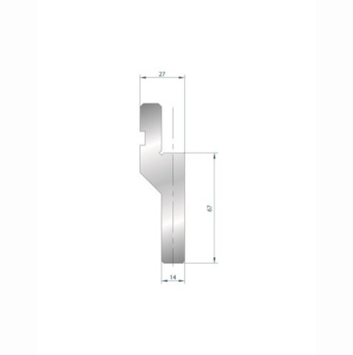 [2NTPLI_EUROSTAMP1036] Porte outils à rayonner AMADA N°1036 Lg 830