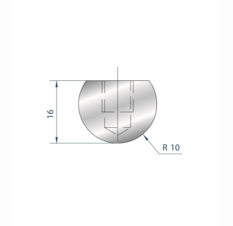 [2NTPLI_EUROSTAMP1037] Poinçon type Amada neuf Arrow référence 1037 Lg 835