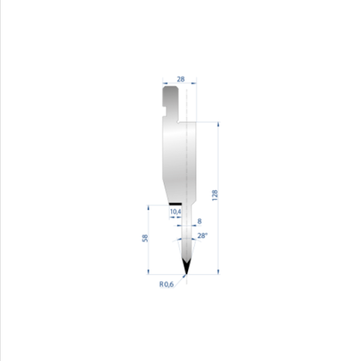 [2NTPLI_EUROSTAMP1195] Poinçon type AMADA N°1195 Lg 835