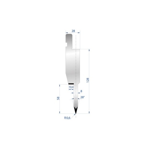 [2NTPLI_EUROSTAMP1195_1M] Poinçon type AMADA N°1195 Lg 415