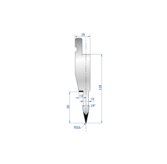 [2NTPLI_EUROSTAMP1196_1M] Poinçon type AMADA N°1196 Lg 415