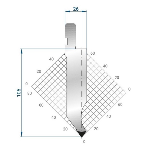 [2NTPLI_EUROSTAMP1338_1M] Poinçon type AMADA N°1338 Lg 415