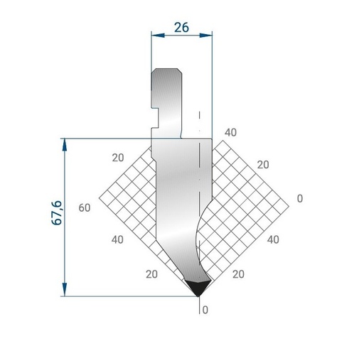 [2NTPLI_EUROSTAMP1339_1M] Poinçon type AMADA N°1339 Lg 415