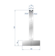 [2NTPLI_EUROSTAMP3083_1M] Matrice T type AMADA N°3083 Lg 415